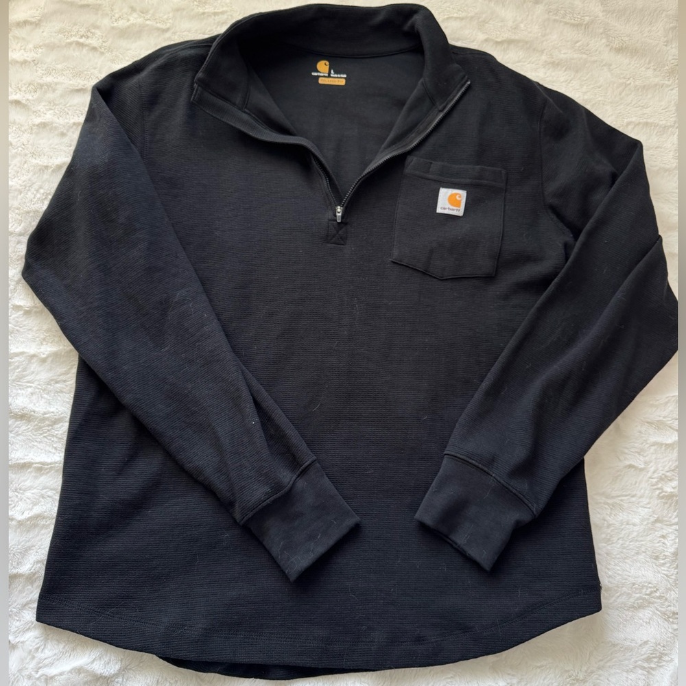Carhartt Black Half-Zip Sweatshirt